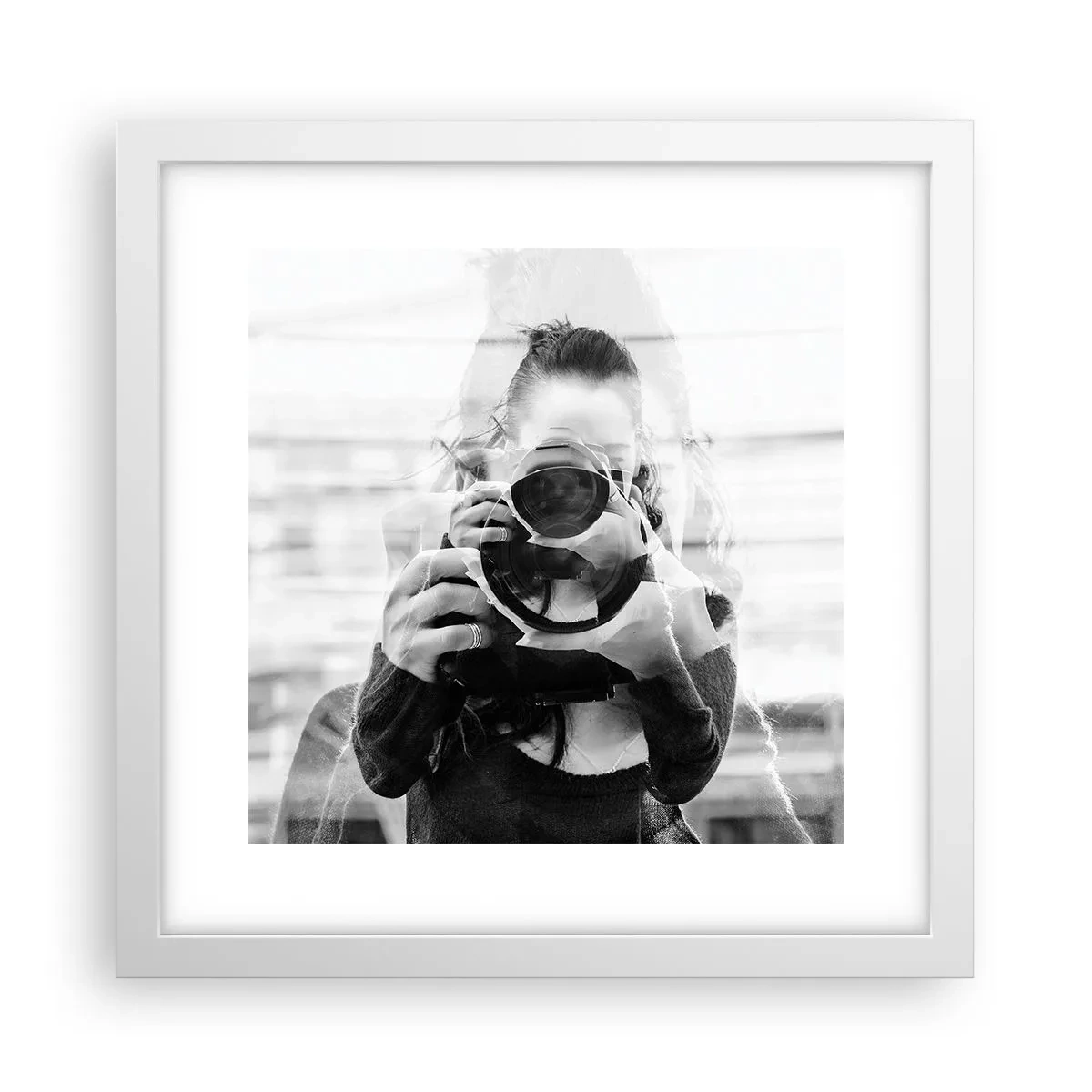 Poster in einem weißen Rahmen - Schöpfer und Material - 30x30 cm