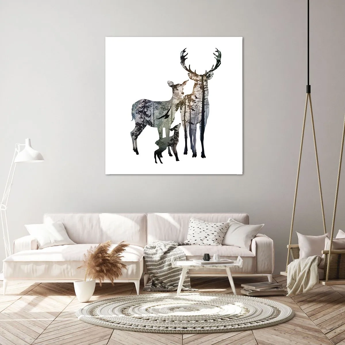 Bild auf Leinwand - Leinwandbild - Familienfotografie - 40x40 cm