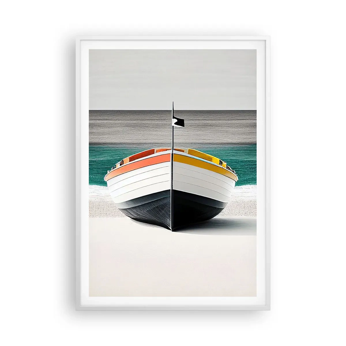 Poster in einem weißen Rahmen - An seinem Platz - 70x100 cm