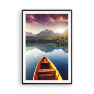 Poster in einem schwarzem Rahmen - Nichts gegen die Natur - 61x91 cm