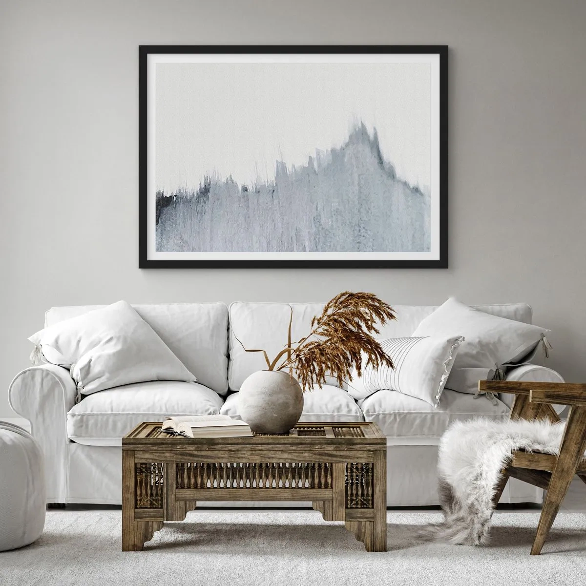 Poster in einem schwarzem Rahmen - Mysteriöse Aufzeichnung - 50x40 cm