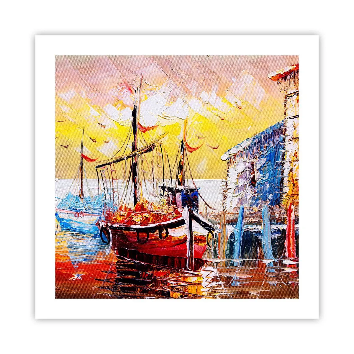 Poster - Glückliche Rückkehr - 50x50 cm