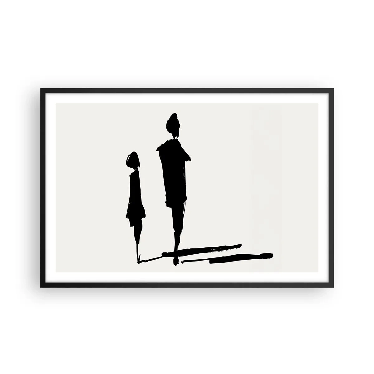 Poster in einem schwarzem Rahmen - Mit Sicherheit zusammen? - 91x61 cm