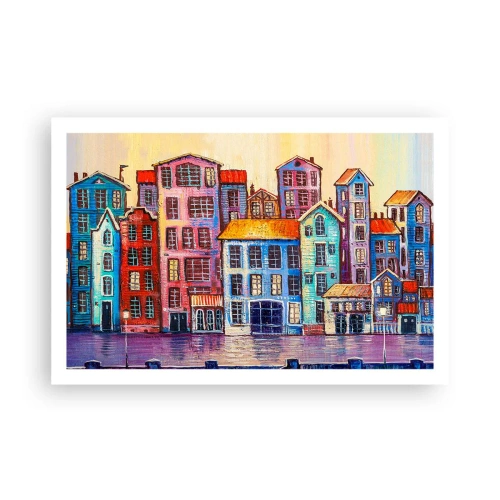 Poster - Stadt wie aus einem Märchen - 91x61 cm