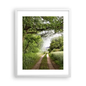 Poster in einem weißen Rahmen - Et in Arcadia ego - 40x50 cm