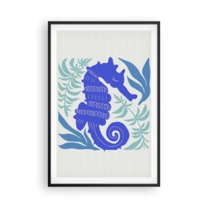 Poster in einem schwarzem Rahmen - Auf einer Unterwasserwiese - 61x91 cm