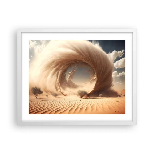 Poster in einem weißen Rahmen - Geöffnetes Portal - 50x40 cm