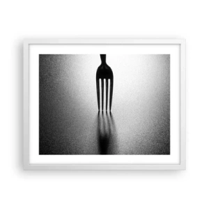 Poster in einem weißen Rahmen - Licht und Schatten - 50x40 cm
