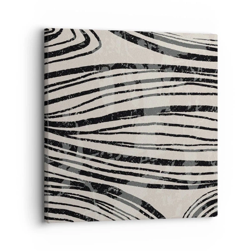 Bild auf Leinwand - Leinwandbild - Linienpool - 30x30 cm