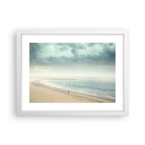 Poster in einem weißen Rahmen - Auf der Suche nach Frieden - 40x30 cm