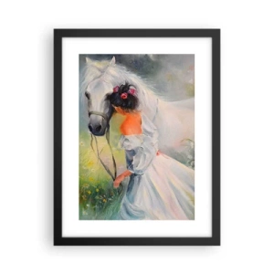 Poster in einem schwarzem Rahmen - Wie aus einem schönen Traum - 30x40 cm