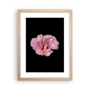 Poster in einem Rahmen aus heller Eiche - Direkt ins Herz - 30x40 cm