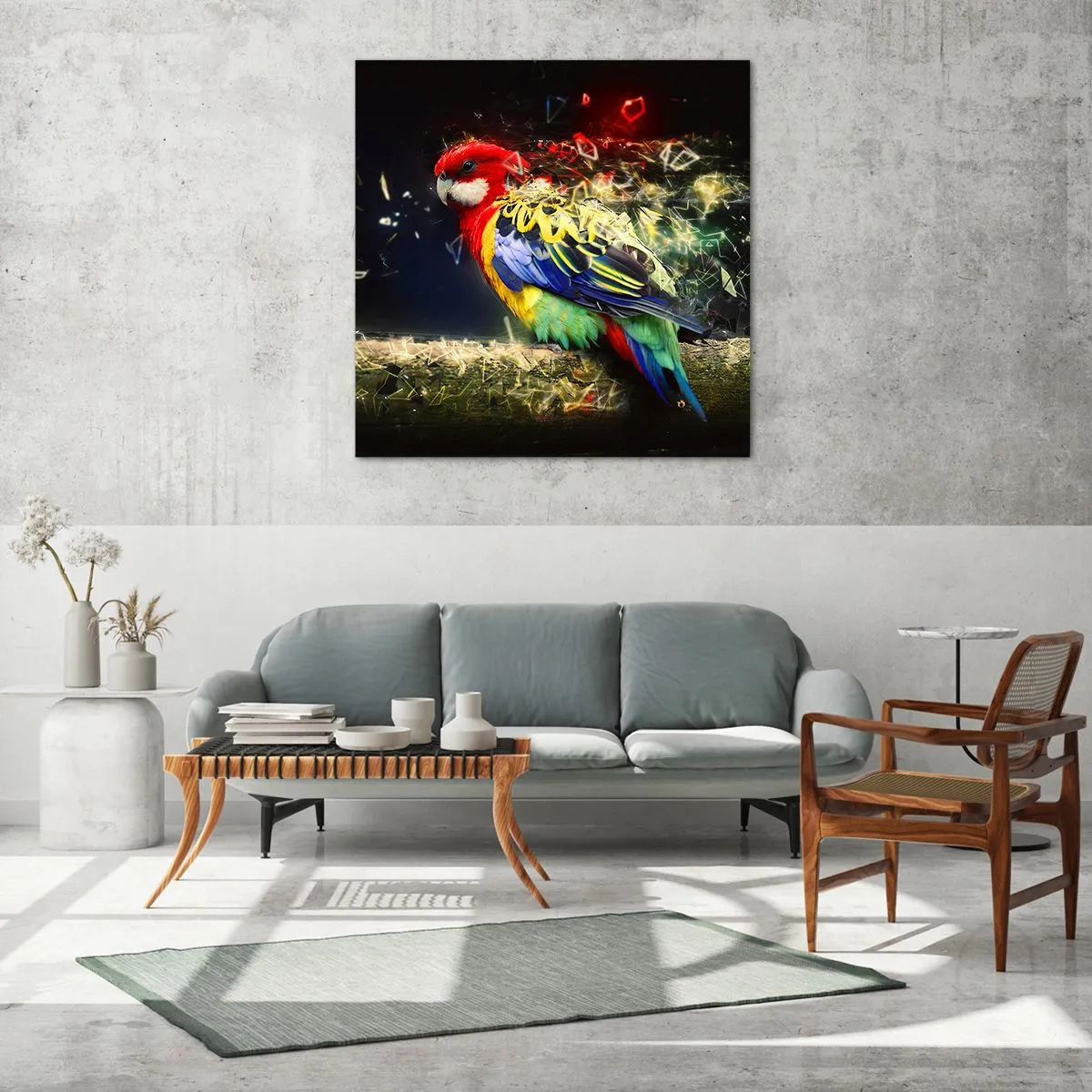 Glasbild - Bild auf glas - Botschafter des Strahlens - 40x40 cm