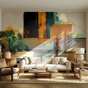 Selbstklebende Fototapete Deluxe Sticker - Abstraktion – Licht und Schatten - Abstraktion, Modern, Stück - 250x175 cm