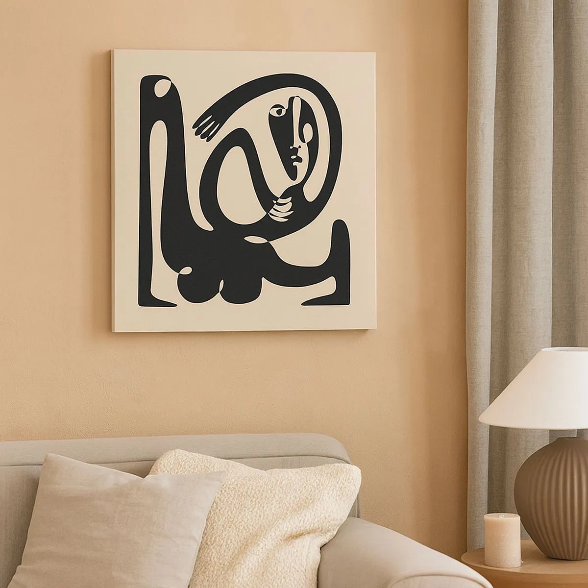 Bild auf Leinwand - Leinwandbild - Fast wie Picasso - 30x30 cm