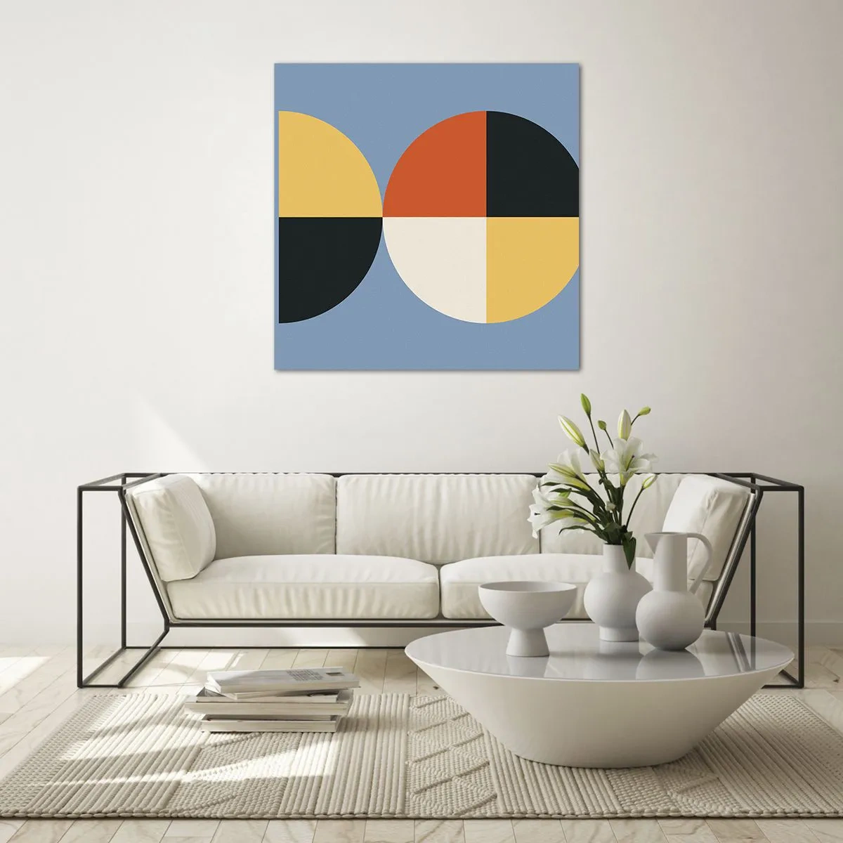 Glasbild - Bild auf glas - Beobachte und zähle - 50x50 cm