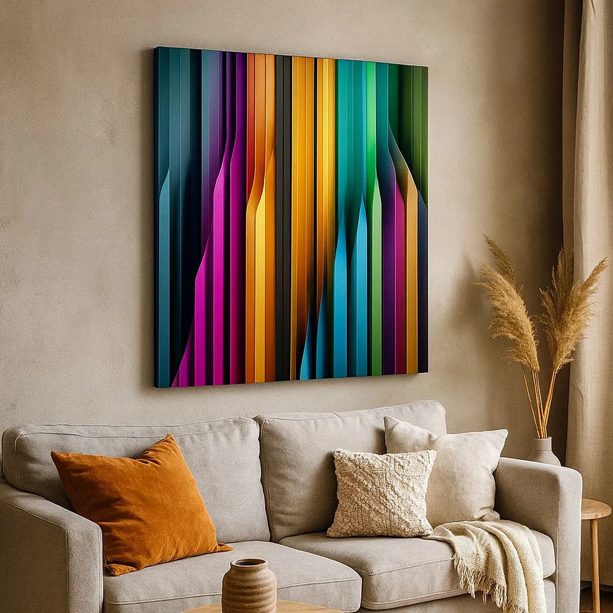 Bild auf Leinwand - Leinwandbild - Lichtorgan - 30x30 cm