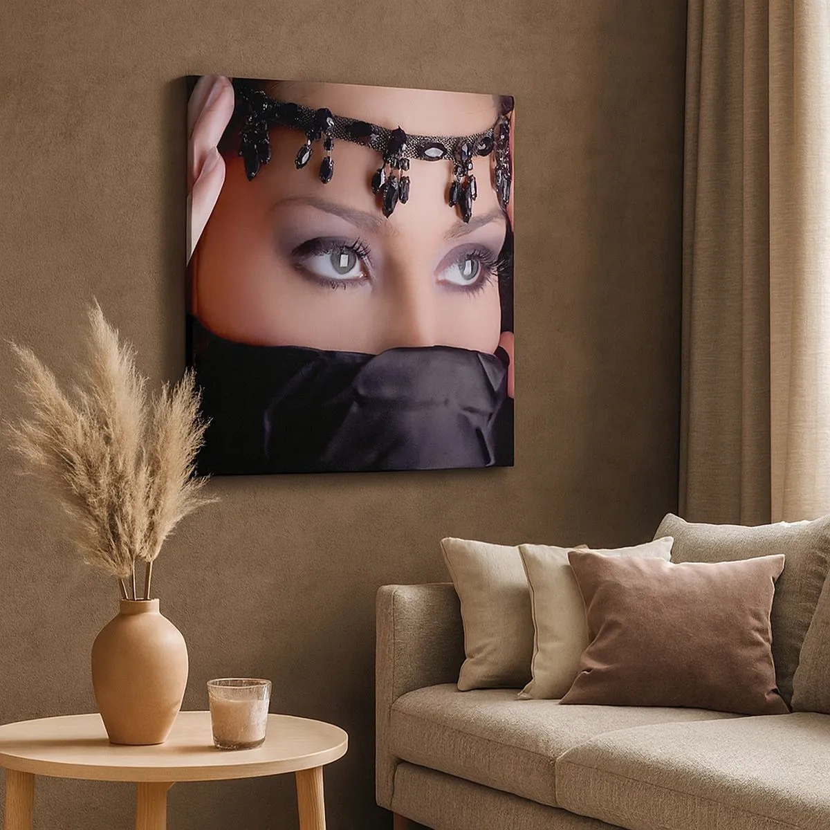 Bild auf Leinwand - Leinwandbild - Orientalisches verführerisches Geheimnis - 30x30 cm