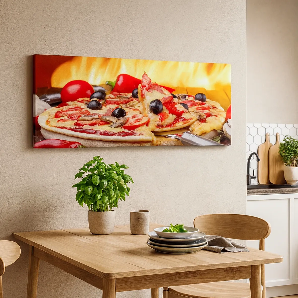 Bild auf Leinwand - Leinwandbild - Aus Italien mit Liebe - 30x30 cm