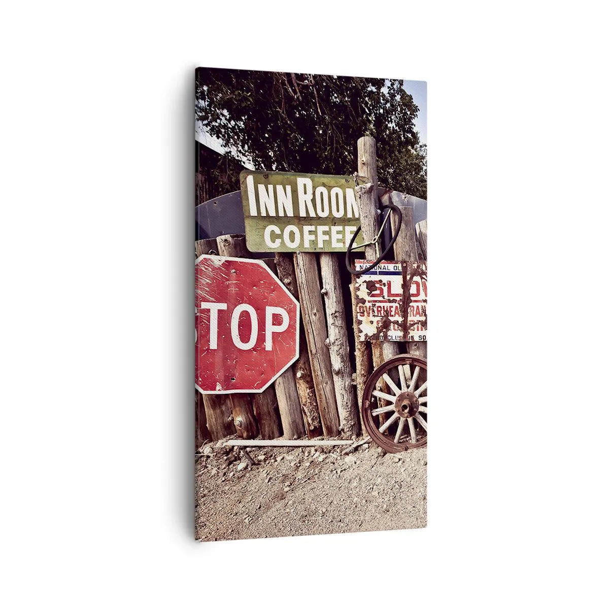 Bild auf Leinwand - Leinwandbild - Und die Zeit ist stehen geblieben - 55x100 cm