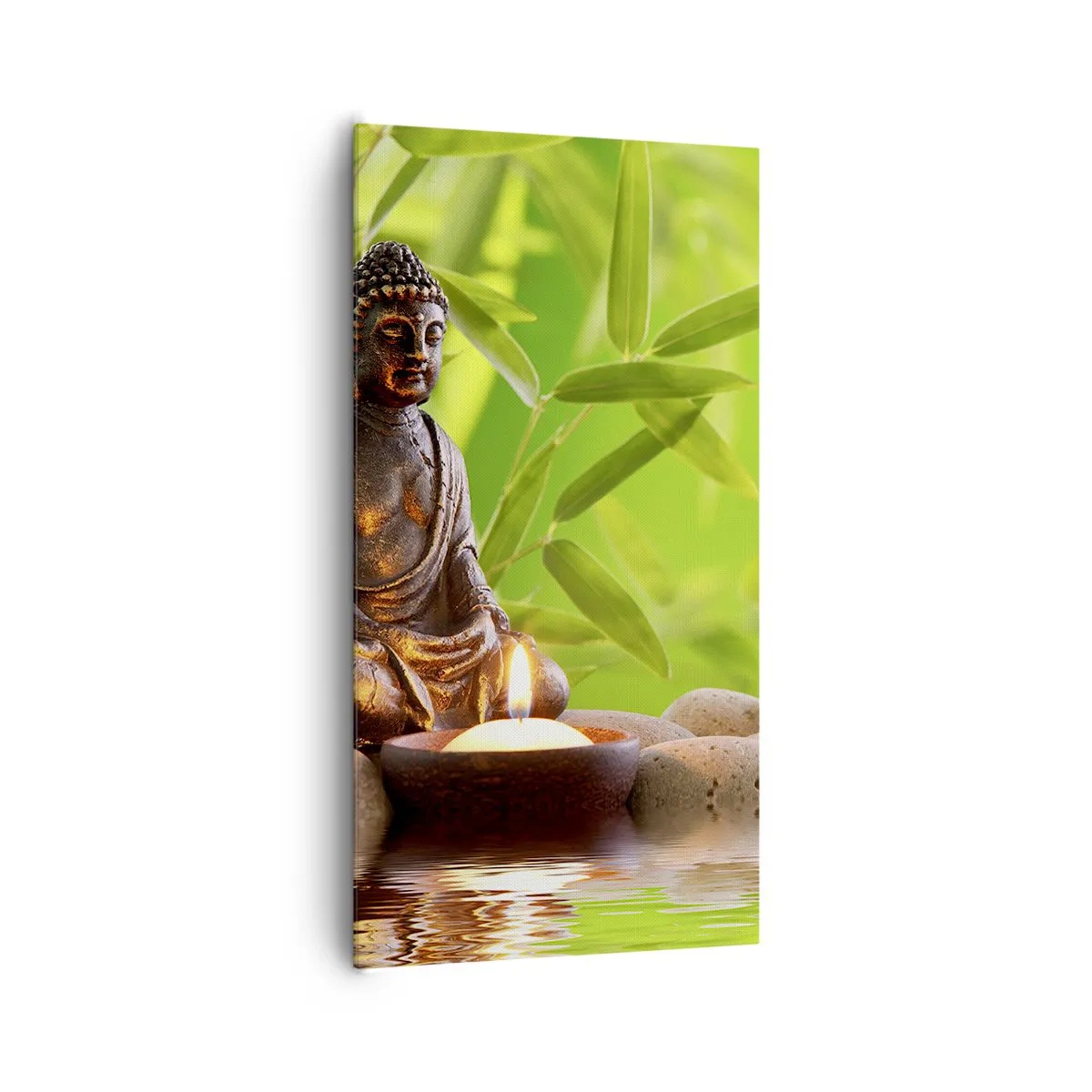 Bild auf Leinwand - Leinwandbild - Das Leben ist wunderschoen - 65x120 cm