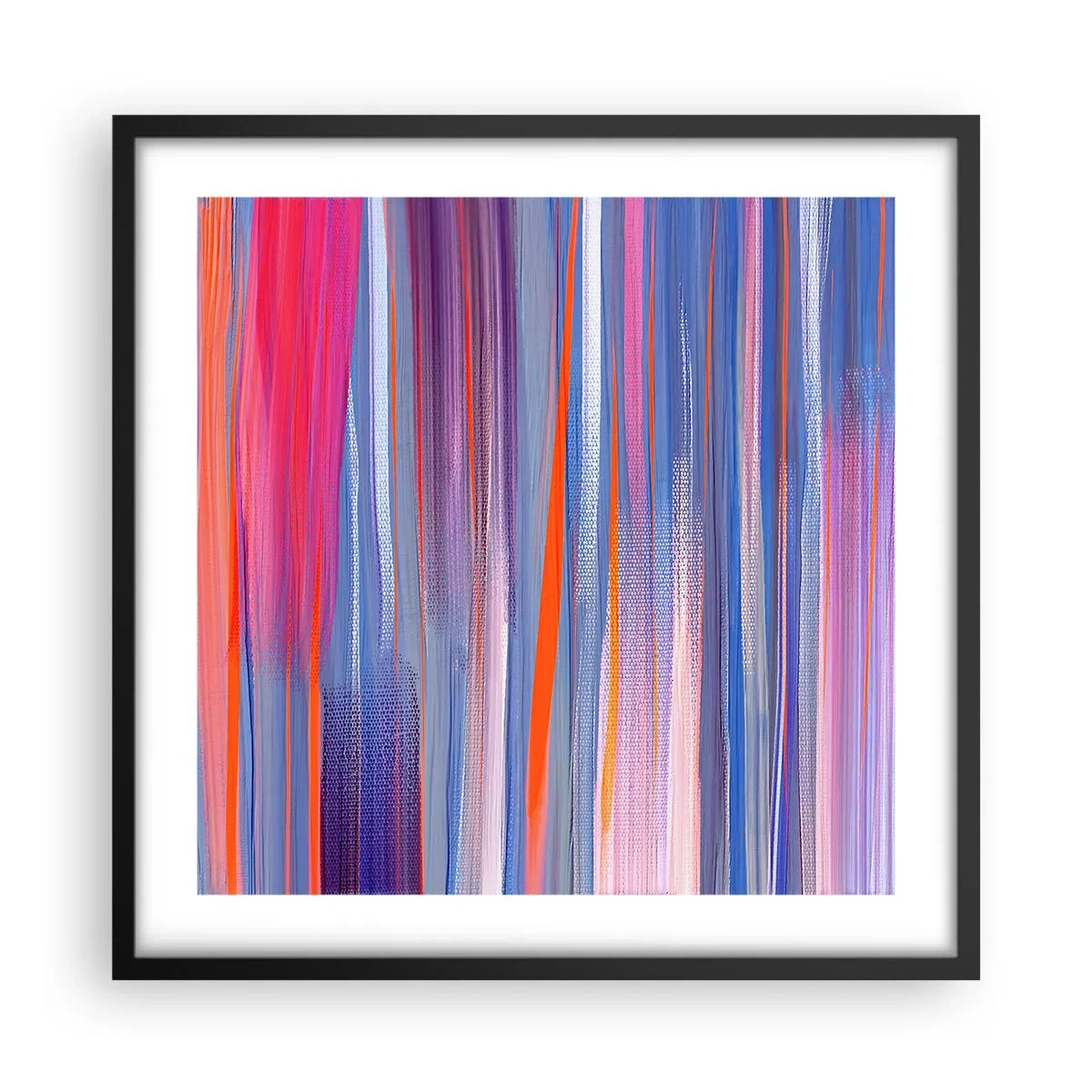 Poster in einem schwarzem Rahmen - Aufstieg zum Regenbogen - 50x50 cm