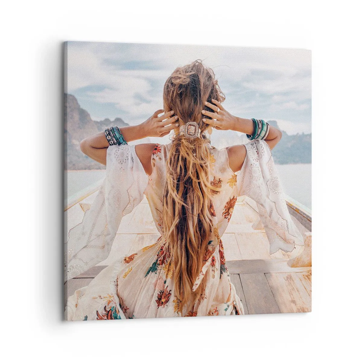 Bild auf Leinwand - Leinwandbild - Auf dem Weg zum Glück - 50x50 cm