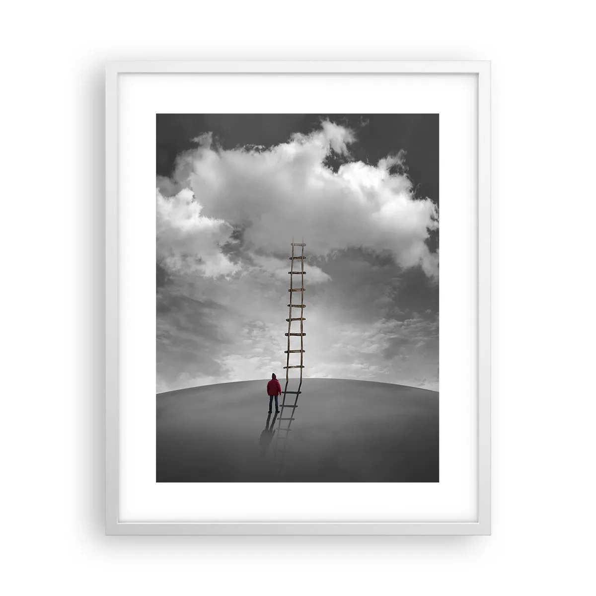 Poster in einem weißen Rahmen - Alles ist möglich - 40x50 cm