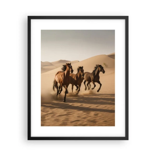 Poster in einem schwarzem Rahmen - Frei wie der Wind - 40x50 cm