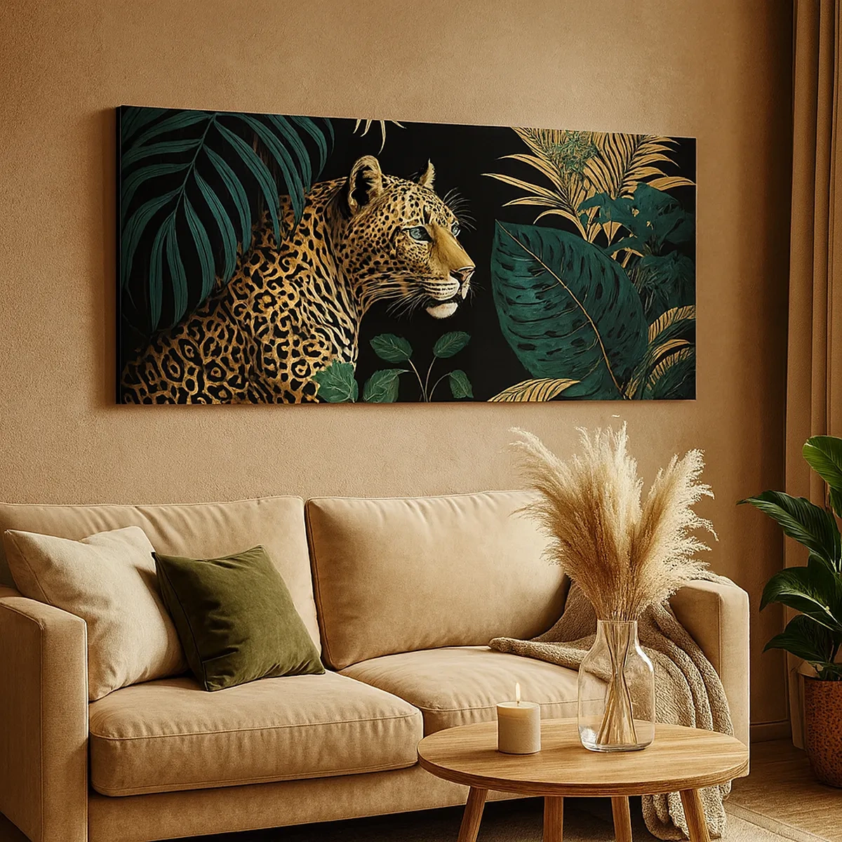 Bild auf Leinwand - Leinwandbild - Gastgeber im Dschungel - 30x30 cm