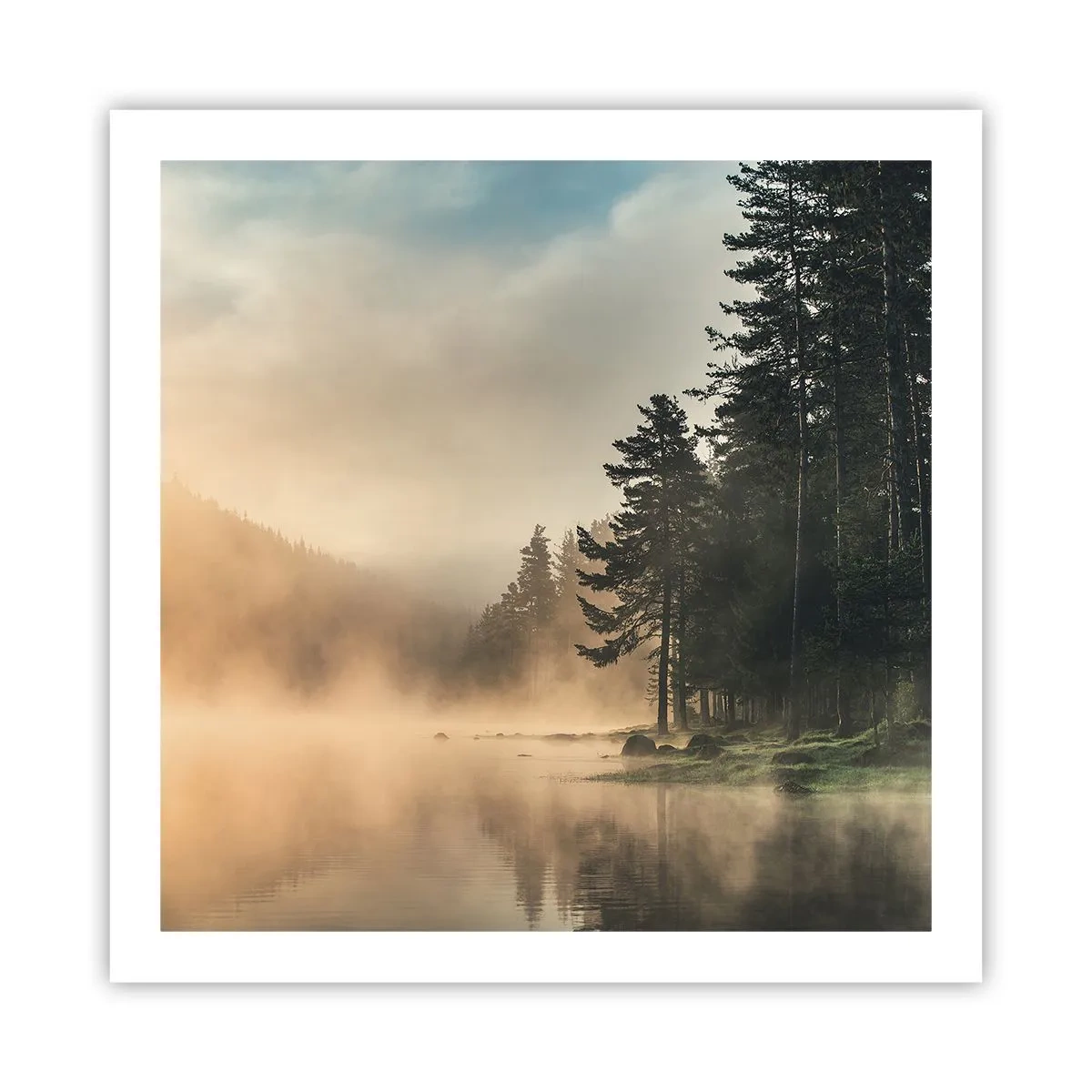 Poster - Die Geburt des Tages - 60x60 cm