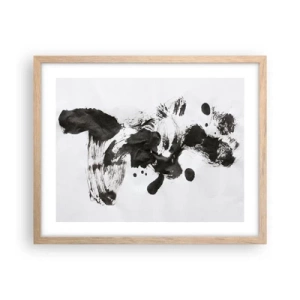 Poster in einem Rahmen aus heller Eiche - Obwohl das Wahnsinn ist, steckt darin eine Methode? - 50x40 cm