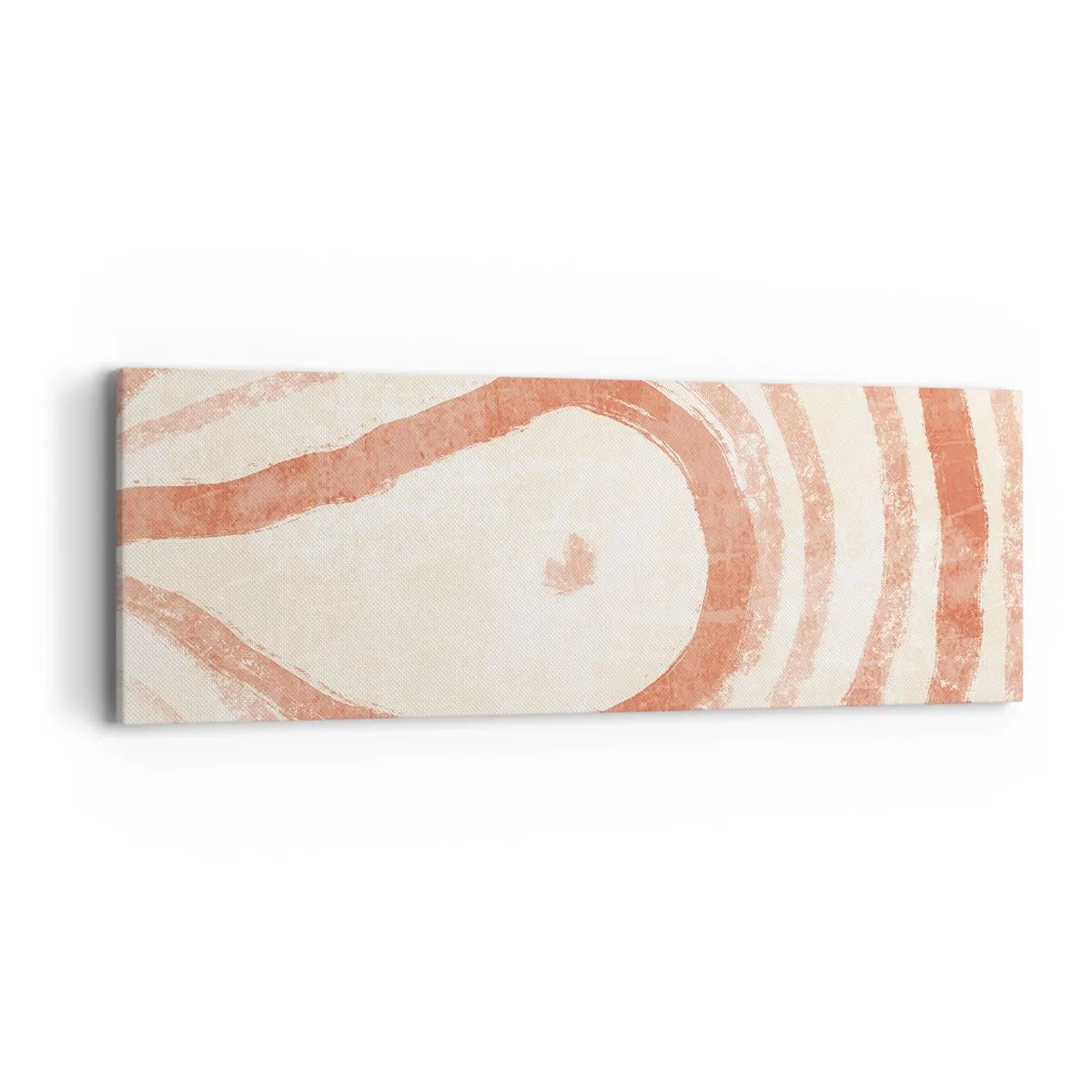 Bild auf Leinwand - Leinwandbild - Korallenkreise – Komposition - 90x30 cm