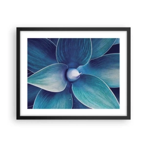 Poster in einem schwarzem Rahmen - Bläulich vom Himmel - 50x40 cm