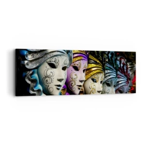 Bild auf Leinwand - Leinwandbild - Geheimnis in Gold und Silber - 90x30 cm