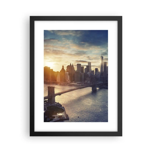 Poster in einem schwarzem Rahmen - Westliches Kulturdenkmal - 30x40 cm