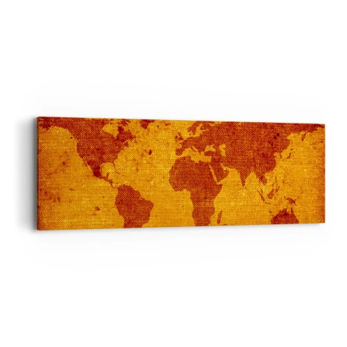 Bild auf Leinwand - Leinwandbild - Eine Einladung zum Reisen - 90x30 cm