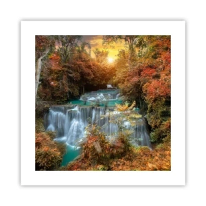 Poster - Versteckter Schatz des Waldes - 40x40 cm