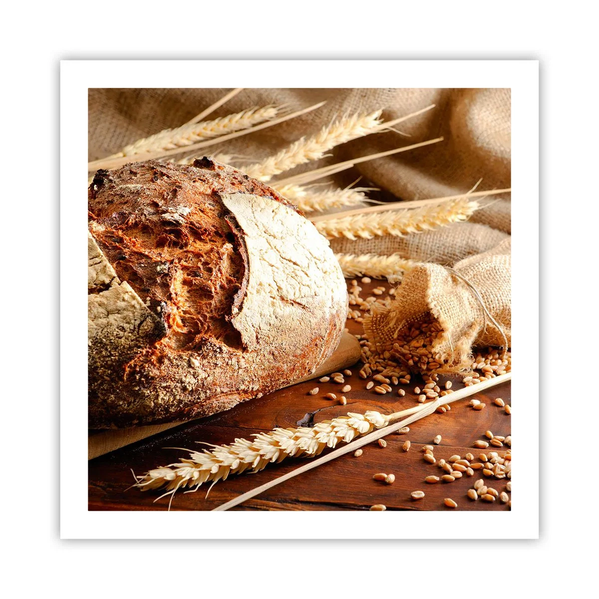 Poster - Appetitanregend, duftend, knackig - 60x60 cm