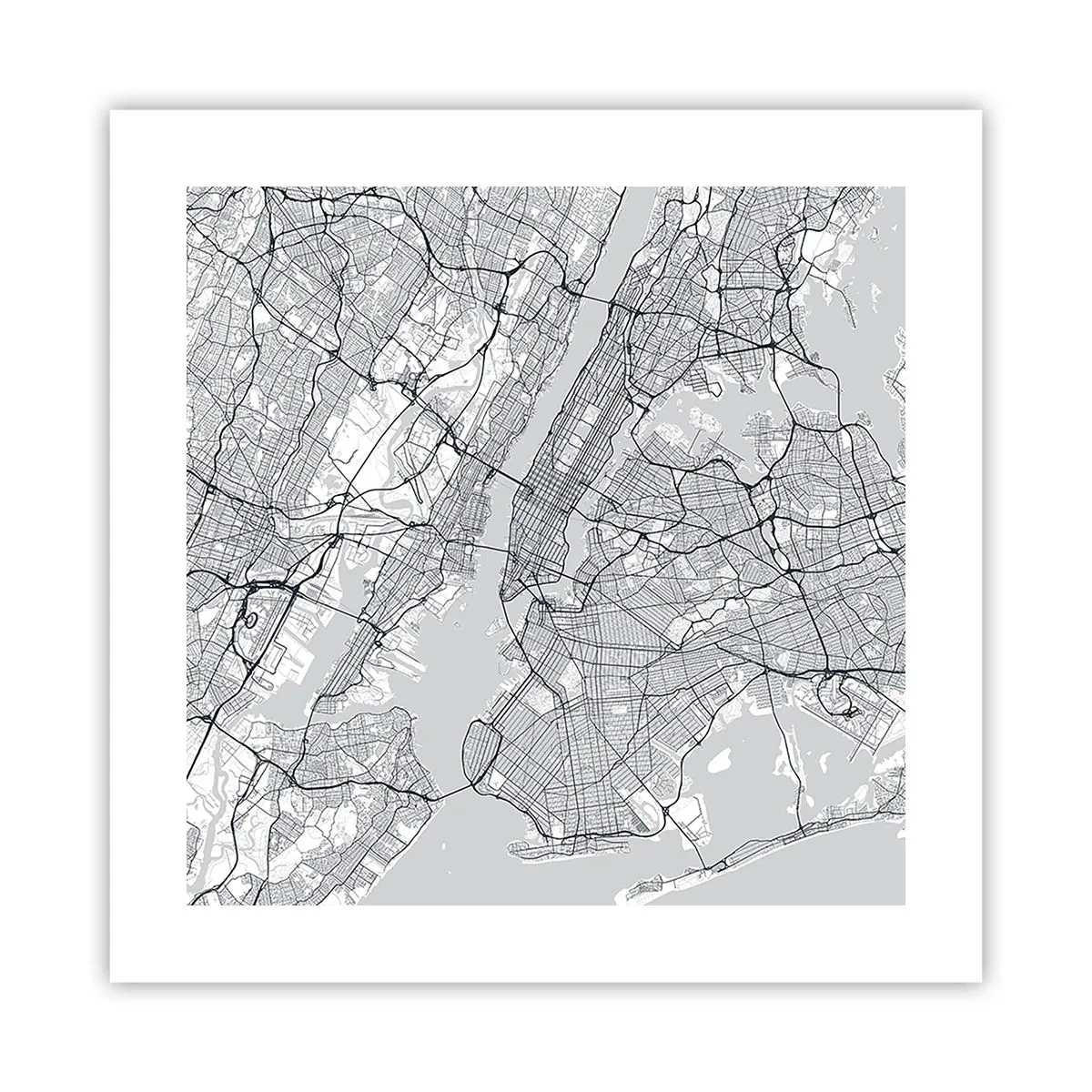 Poster - Die Anatomie einer Metropole - 40x40 cm