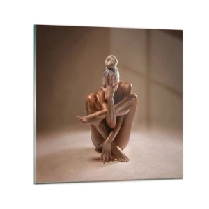 Glasbild - Bild auf glas - Die Einheit von Körper und Geist - 50x50 cm