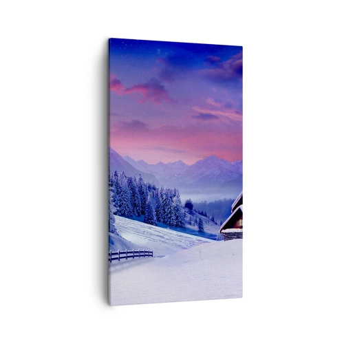 Bild auf Leinwand - Leinwandbild - Stille Nacht - 45x80 cm