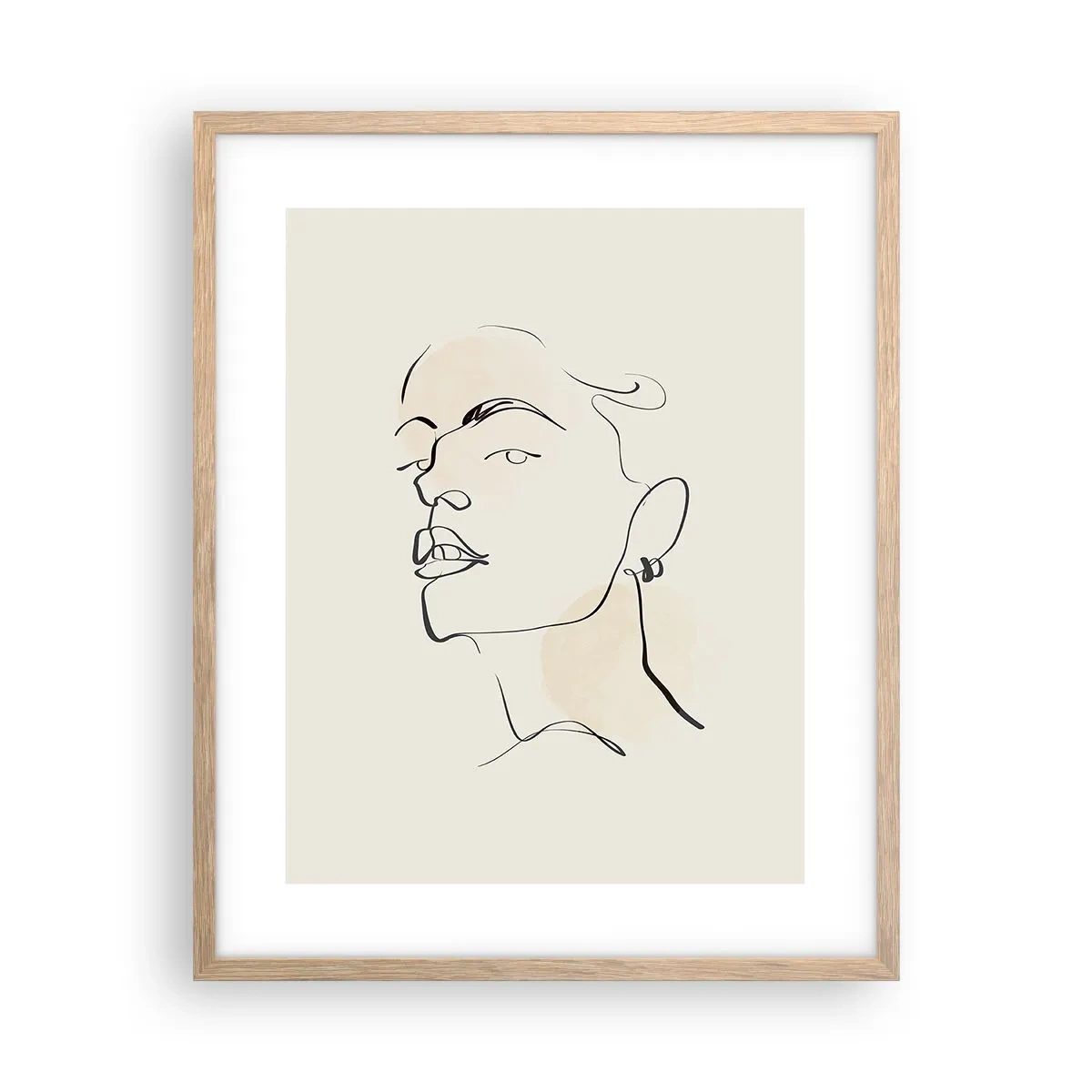 Poster in einem Rahmen aus heller Eiche - Ein stolzer Blick - 40x50 cm