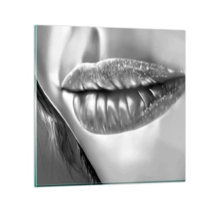 Glasbild - Bild auf glas - Ich weiß, was du denkst… - 30x30 cm