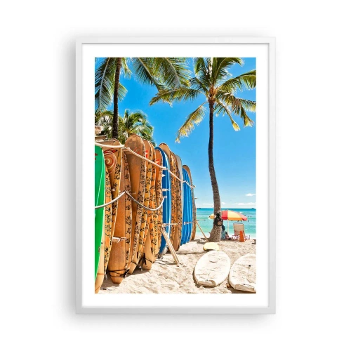 Poster in einem weißen Rahmen - Sonniger Spaß - 50x70 cm