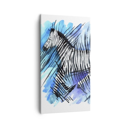 Bild auf Leinwand - Leinwandbild - In Streifen versteckt - 45x80 cm