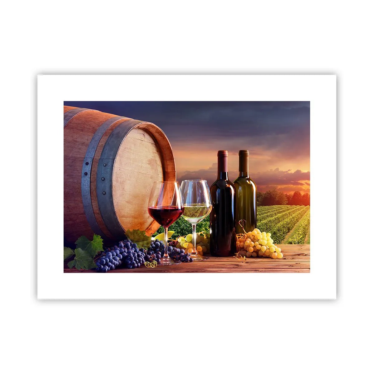 Poster - Hier schmeckt das Leben - 40x30 cm