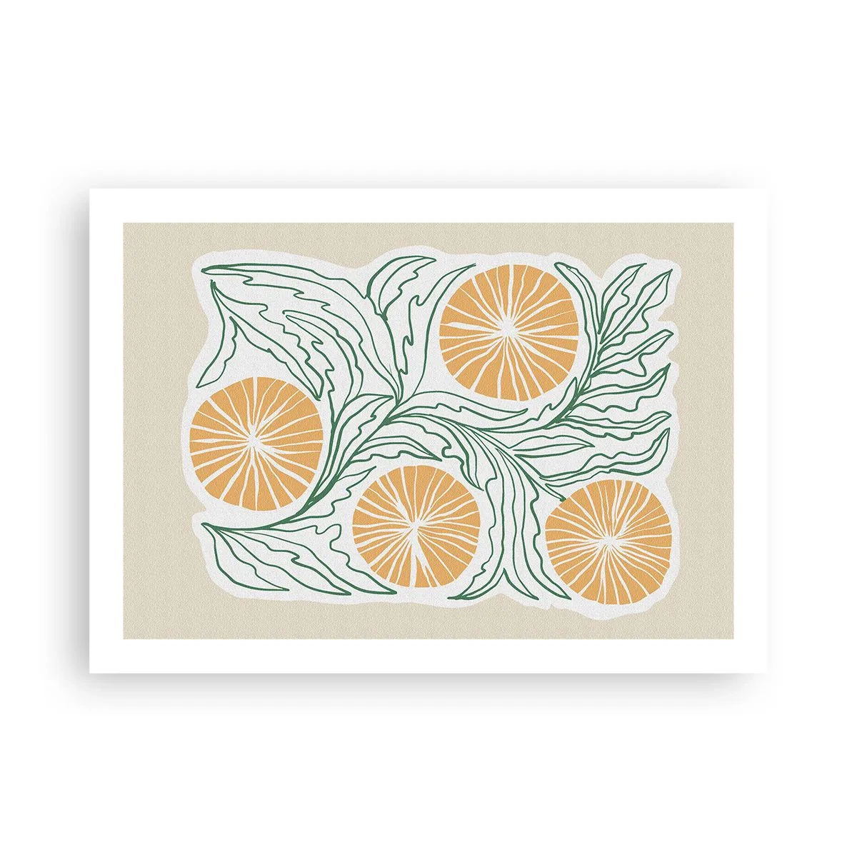 Poster - Ethnisch mit einem Hauch von Abstraktion - 70x50 cm