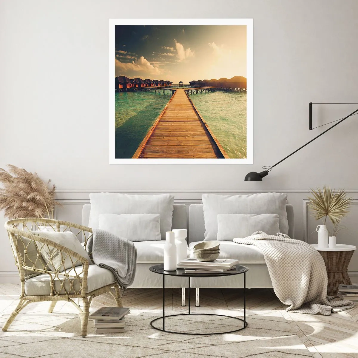 Poster - Eine herzliche Einladung - 50x50 cm