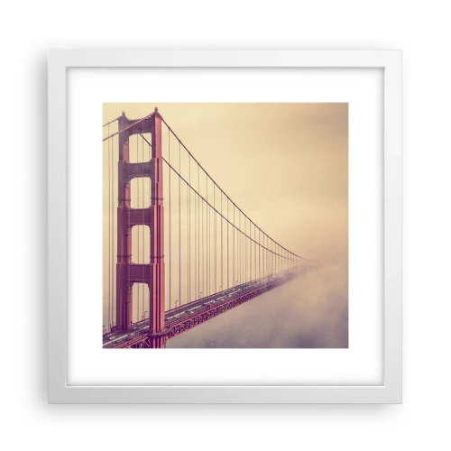 Poster in einem weißen Rahmen - Zwischen Himmel und Erde - 30x30 cm